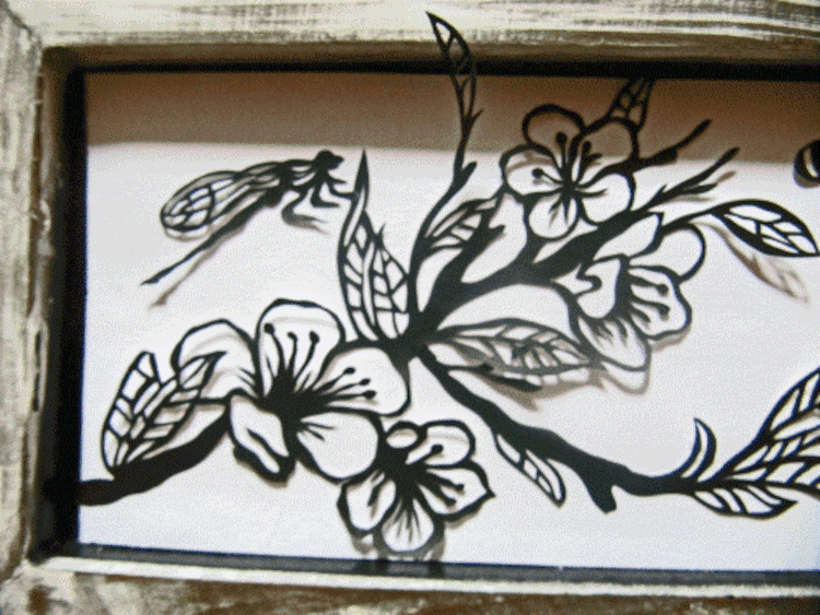 Scherenschnitt Schmetterlinge 3D