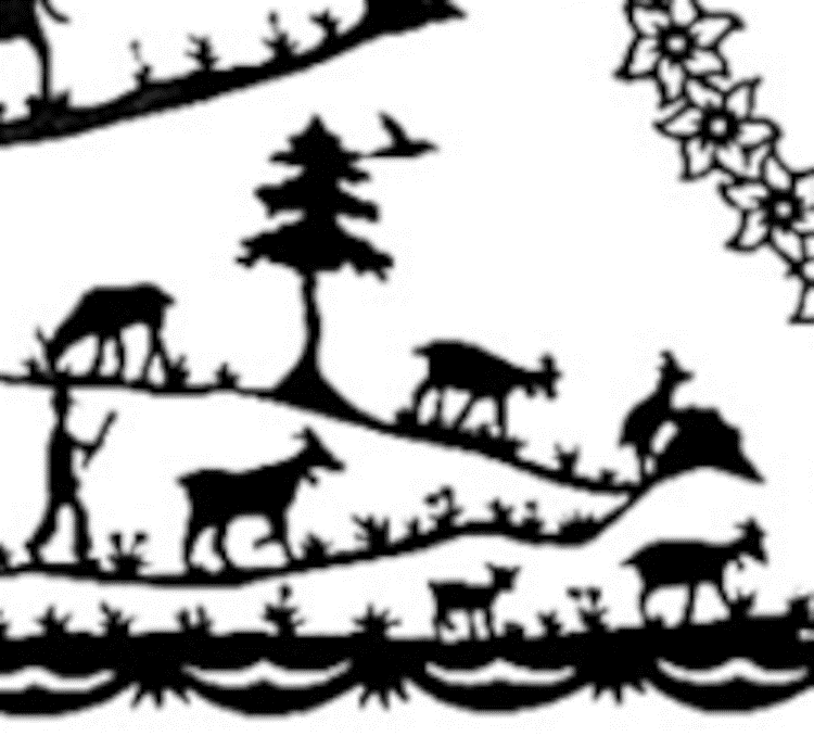 Scherenschnitt Alptanz